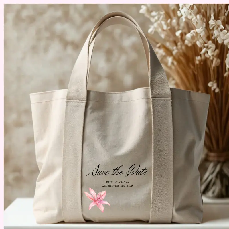 Natural Cotton Boatshape bag