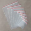 Clear ziplock food storage bags for kitchen use