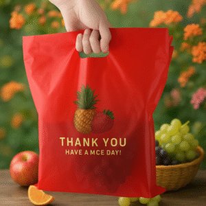 LDPE shopping die cut bags