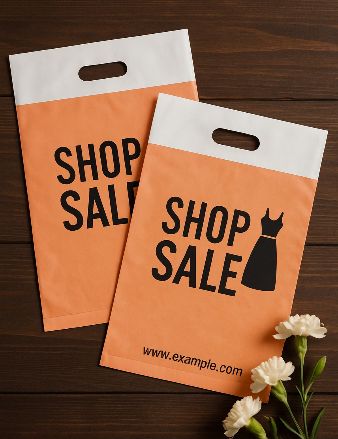 Durable Vicplast die-cut bags