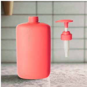 HDPE Square Plastic Shampoo Bottles 1000ml