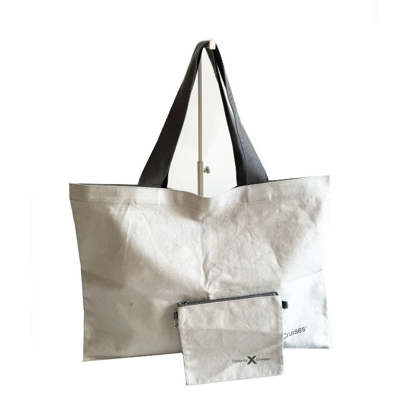 100% Natural Cotton bag with pouch